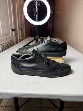Common Projects Achilles Low (Black Leather) eu 42 / US 9